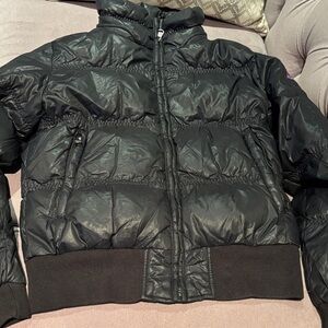Diesel Quilted Black Jacket Cropped